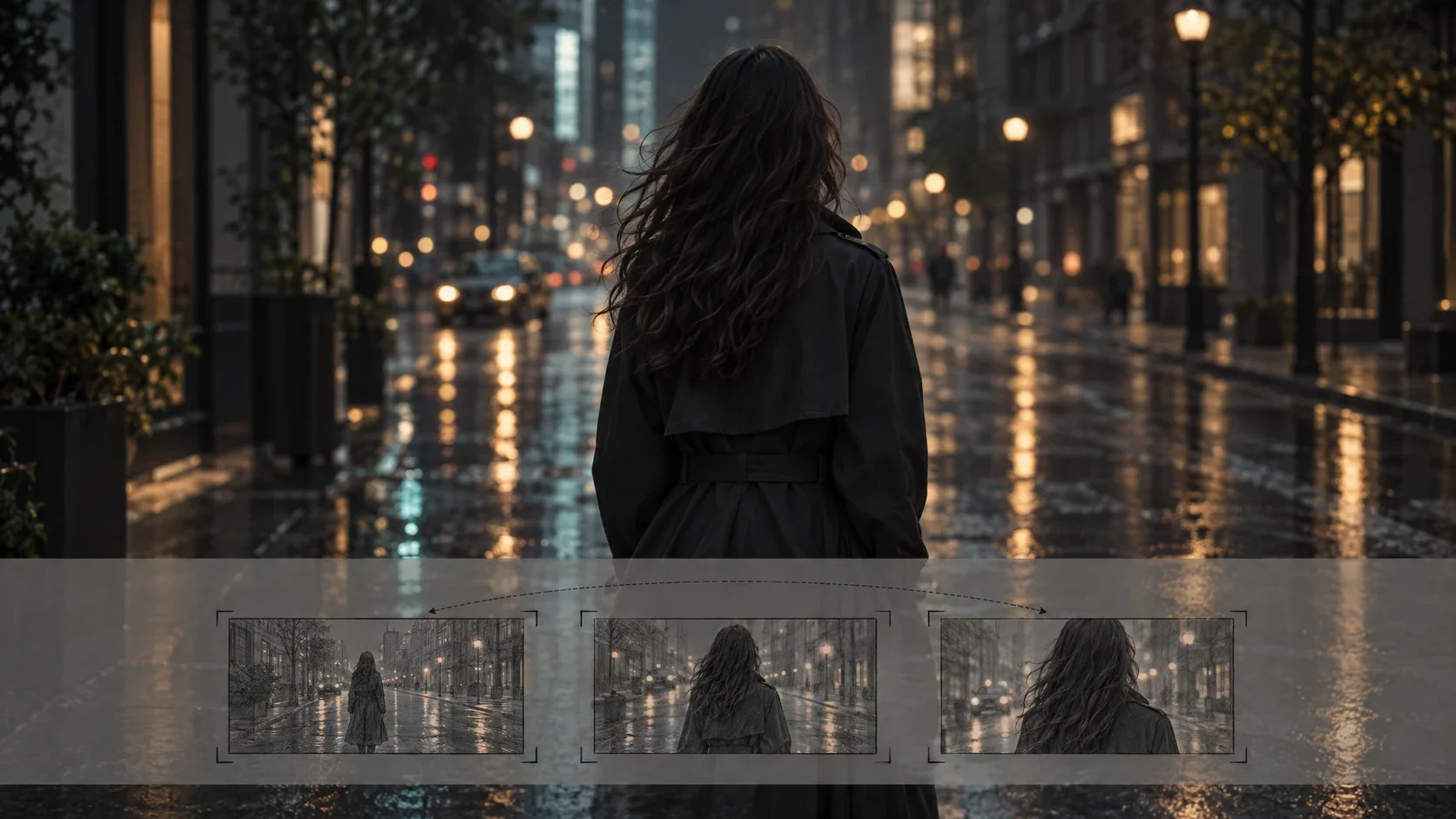 Camera paths, motion notes, and prompt controls surrounding an animated image preview