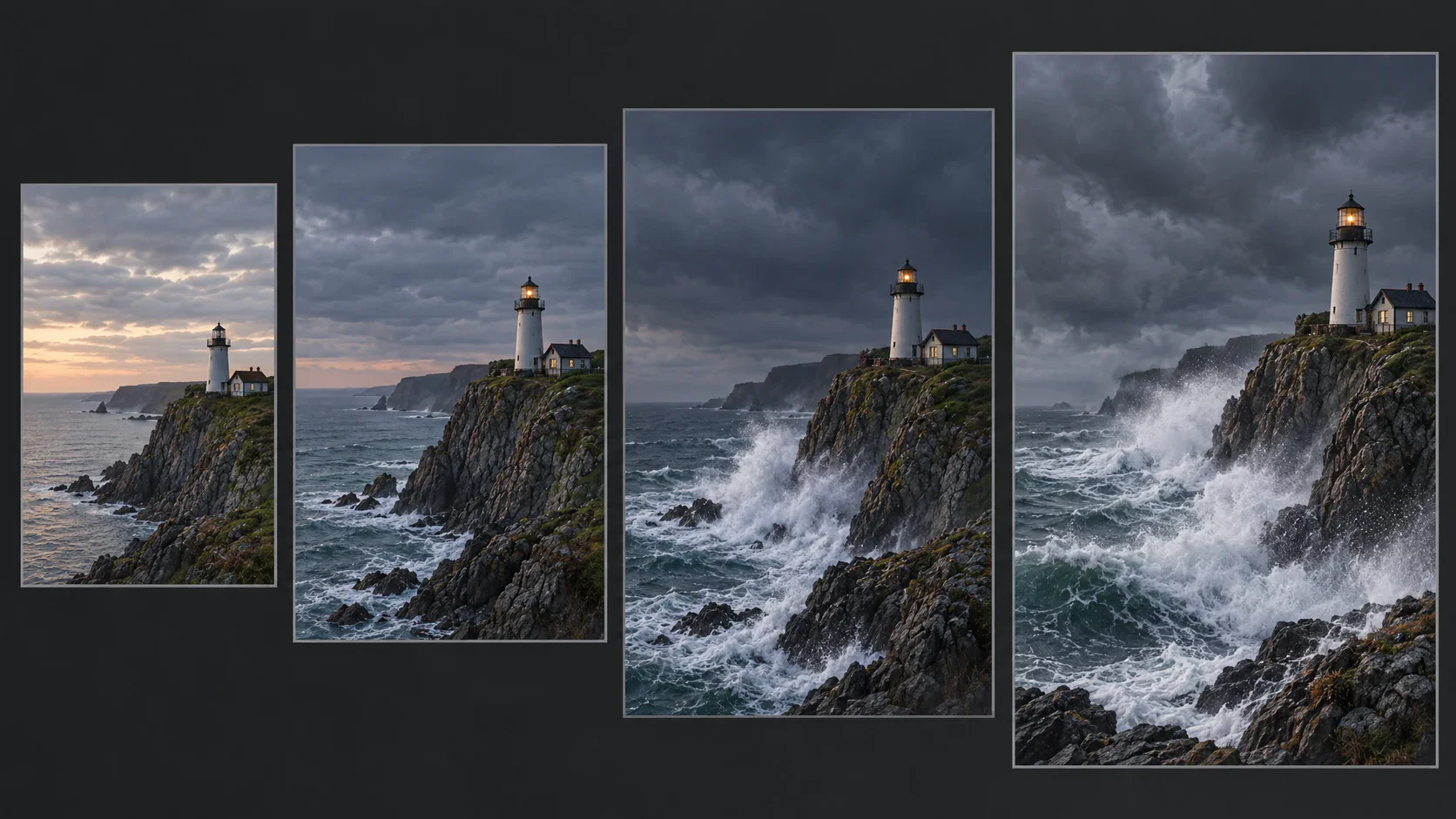 Five-stage workflow from uploaded picture and motion prompt to reviewed final video