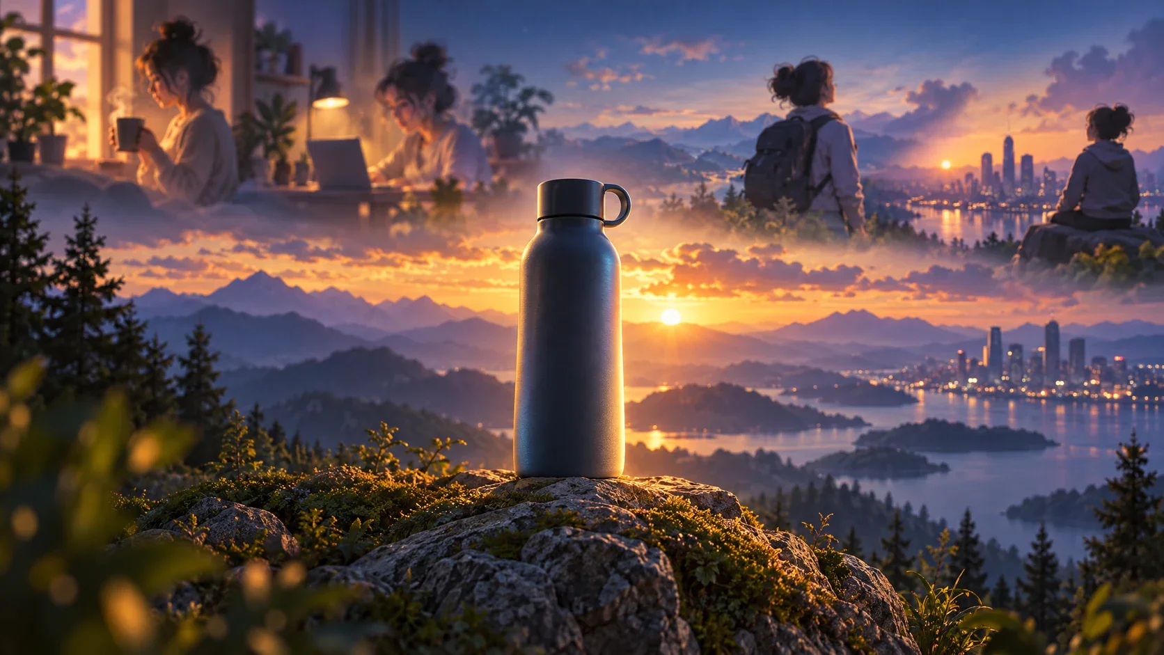 Animated brand story moving from product brief to connected campaign scenes
