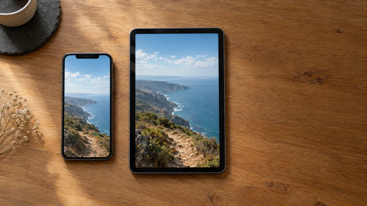 Social video adapted into several formats after AI resolution enhancement
